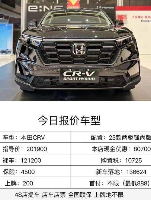 本田汽车crv所有车型(本田汽车crv所有车型价格)